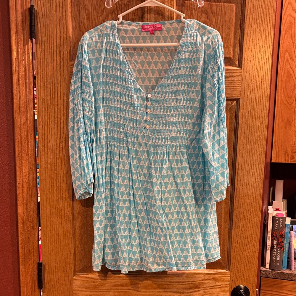 Women's Blue Tunic Top